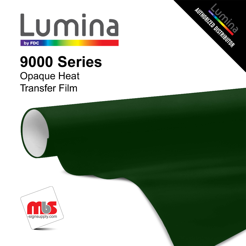 15'' x 5 Yards Lumina® 9000 Semi-Matte Dark Forest 2 Year Unpunched 3.5 Mil Heat Transfer Vinyl (Color code 170)